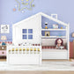 White Kids Twin Montessori Platform Bed Frame Collection