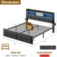 King Size Platform Bed Frame With Storage Solutions