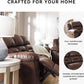 Dark Brown Luxurious Faux Leather Upholstered Sofa