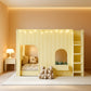 Primrose Yellow Full Size Kids Loft Bed With PlayArea