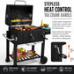 Large Commercial Grade Charcoal Grill With Front Door