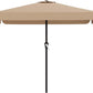 Beige 8x10 Foot Rectangular Patio Umbrella Valance