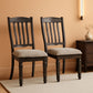 Upholstered Dining Chair 20 Inch Antique Black Set Of 2