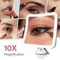 Rechargeable 10X Magnifying Mirror With LED Lights