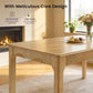 Solid Oak Rectangular Dining Table Contemporary Farmhouse