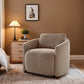 Boucle Barrel Chair Set 2 CloudSoftSherpaLounge Velvet