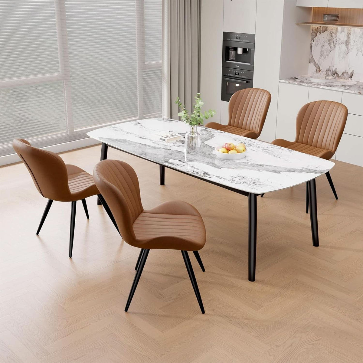 Dining Chairs Set Of Four Ergonomically Upholstered