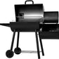 Char Griller Smokin Pro Barrel Grill Smoker Black Finish