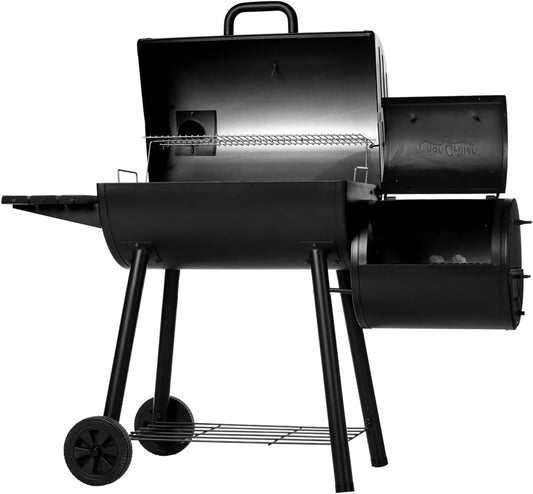 Char Griller Smokin Pro Barrel Grill Smoker Black Finish