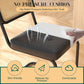 Mid Century Upholstered Cantilever Dining Chairs Black