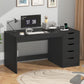 47 Inch Computer Desk With Multifunctional Storage-0