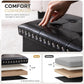 Faux Leather Folding Storage Ottoman 30 Inch Size Black