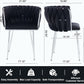 Black Velvet Upholstered Dining Chairs For Couples