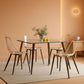 Clear Acrylic Dining Chairs Set of 4 With Black Legs