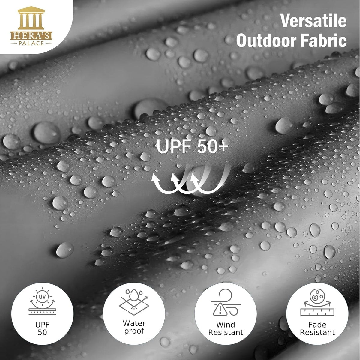 13Foot Double Sided Outdoor Market Umbrella Smoky Gray