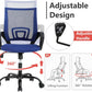 Ergonomic Office Chair With Adjustable Lumbar Support Blue