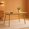 Extendable Dining Table FortySeven To Fifty Nine Inches Oak Veneer
