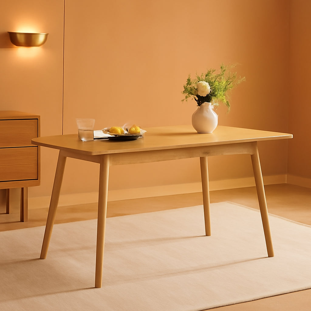 Extendable Dining Table FortySeven To Fifty Nine Inches Oak Veneer