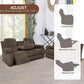 Corduroy Living Room Set Reclining Sofa Loveseat Taupe