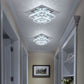 Crystal Square LED Ceiling Light Two Layer Flush Mount