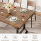 70.9 Inch Farmhouse Dining Table With X Shaped Metal Legs