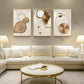 Gold Framed Modern Wall Art Three Panel Display 24x36