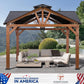 Cedar Wood Gazebo 12x12 Weatherproof Exterior Durability