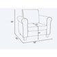 Black Accent Chair Modern Design For Living Room Furniture-1
