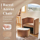 Luxurious Velvet Accent Chair With Storage Ottoman