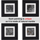 Framed Premium Natural Marble Wall Art 14x14 Inches