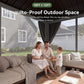 10x12 Backyard Gazebo Double Galvanized Roof Netting