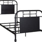 Industrial Grade Metal Bed 80 Inches Distressed Vintage