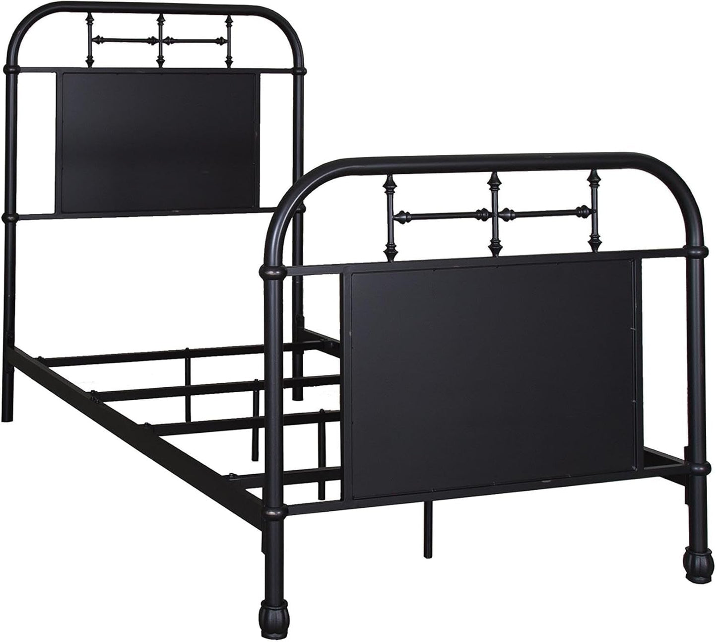 Industrial Grade Metal Bed 80 Inches Distressed Vintage