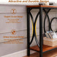 55Inch Rustic Brown Sofa Console Table Elegant Durable