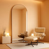 76x34 Arch Full Length Mirror Aluminum Frame For Bedroom-0