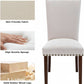 Beige Upholstered Dining Chairs Featuring High Back