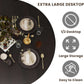 Round Dining Table Featuring Concealed Storage Black