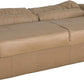 65 Inch Jack Knife RV Sleeper Sofa Toffee Leather PUPro Plus
