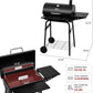 Large Barrel Charcoal Grill With Upgraded Shelving