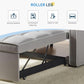 Grey Sleeper Sofa Bed Chair Three Level Adjustable Backrest