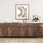Brown 3 in 1 Sideboard Buffet Cabinet With Adjustable Shelf