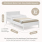 Cora Wood Twin Bed Removable Guardrails System White