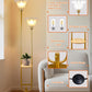 Dimmable Contemporary Gold Flower Floor Lamp 63Inch