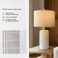 23 Inch Modern Ceramic Table Lamps Set Of 2 White And Beige-3