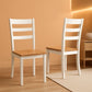 Gesthaven Solid Wood Frame Dining Chair Set White Natural