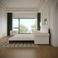 King Size Multifunctional Sleeper Sofa Beige Velvet-1