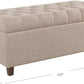 Tufted ExtraLarge Storage Ottoman Bench Hinged Lid