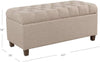 Tufted ExtraLarge Storage Ottoman Bench Hinged Lid