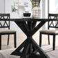Ebony Five Piece Cross Buck Timbercrafted Dining Set