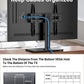 Universal Swivel TV Stand With Tempered Glass Base